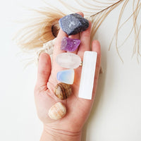 MEDITATION crystals set for connecting with your higher self, peace, tranquility, spiritual transformation