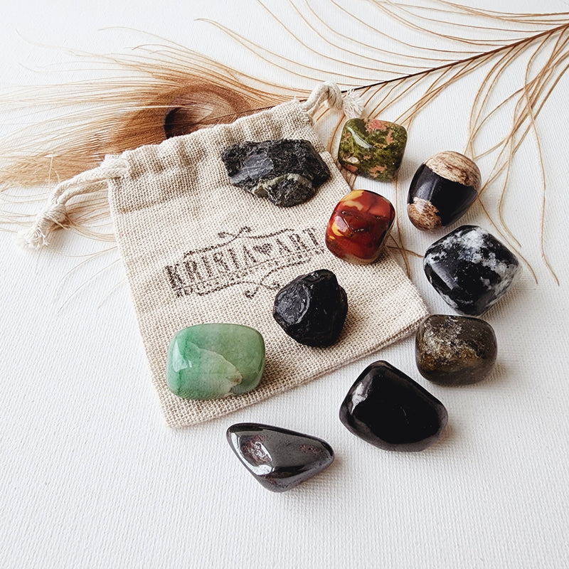 10 CRYSTALS FOR MEN crystals set protection, strength, health, wealth, passion, love, and well-being to life