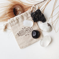 YIN & YANG crystals set for feminine and masculine energy balance