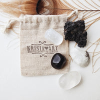 YIN & YANG crystals set for feminine and masculine energy balance