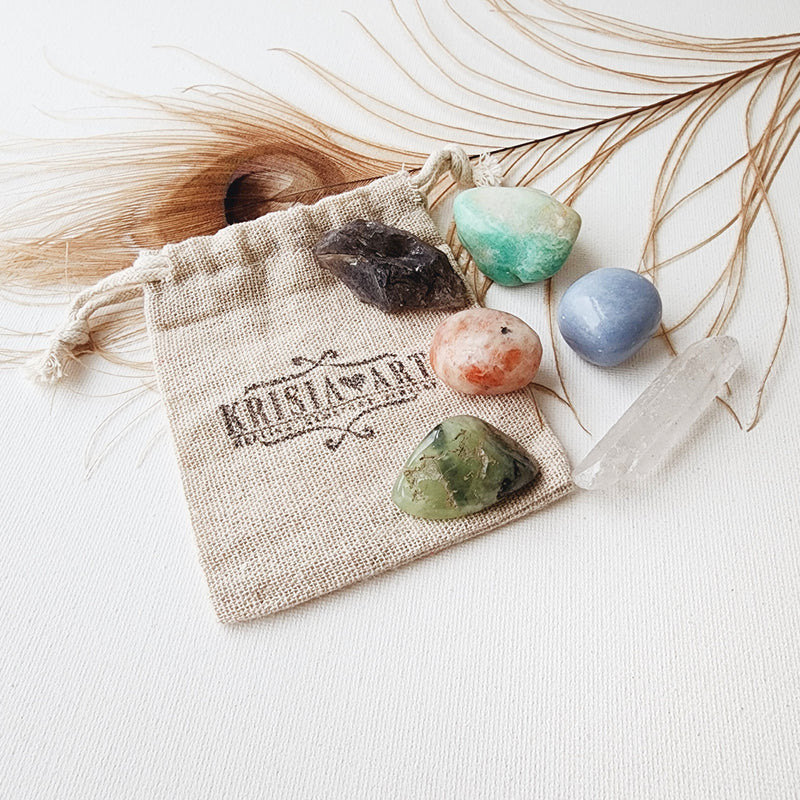 MASTER HEALER crystals set for calming, cleansing & emotional balance