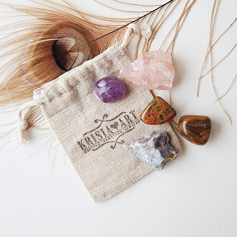 NEW MOM & POSTPARTUM DEPRESSION crystals set for emotional support