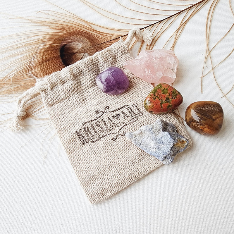 NEW MOM & POSTPARTUM DEPRESSION crystals set for emotional support