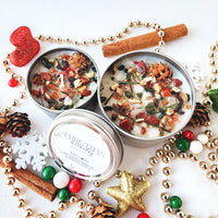 CHRISTMAS MIRACLES crystals spell candle for protection, blessing, and well-being