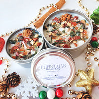 CHRISTMAS MIRACLES crystals spell candle for protection, blessing, and well-being