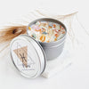 PISCES zodiac candle with healing crystals