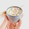 PISCES zodiac candle with healing crystals