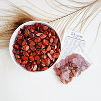 RED JASPER crystal chips 1oz - No hole, polished