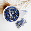 LAPIS LAZULI crystal chips 1oz - No hole, polished