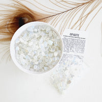 OPALITE crystal chips 1oz - No hole, polished