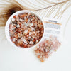 SUNSTONE crystal chips 1oz - No hole, polished