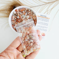 SUNSTONE crystal chips 1oz - No hole, polished