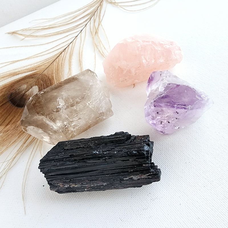 HOME PROTECTION crystal set for negative energy removal, cleansing, and purification