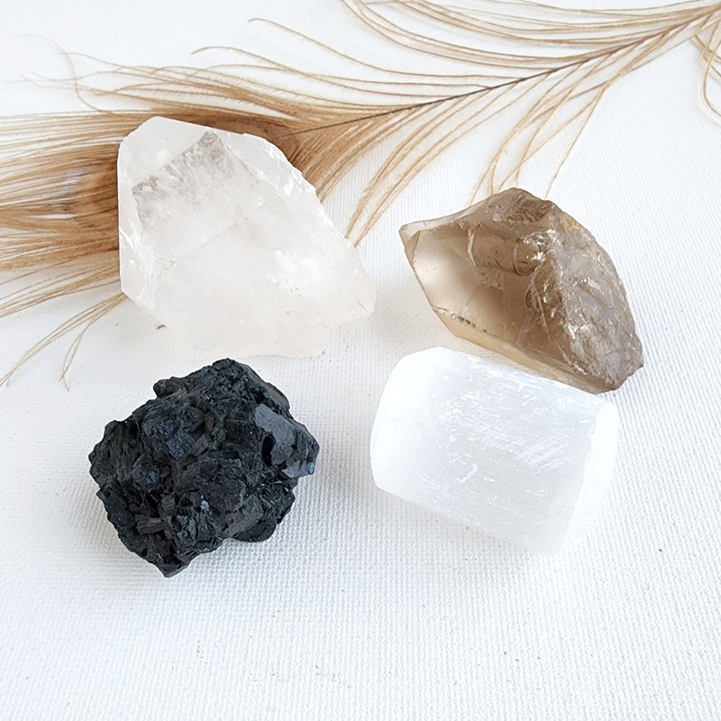 CAR PROTECTION crystals set for driver safety, negative energy shield & driving anxiety relief