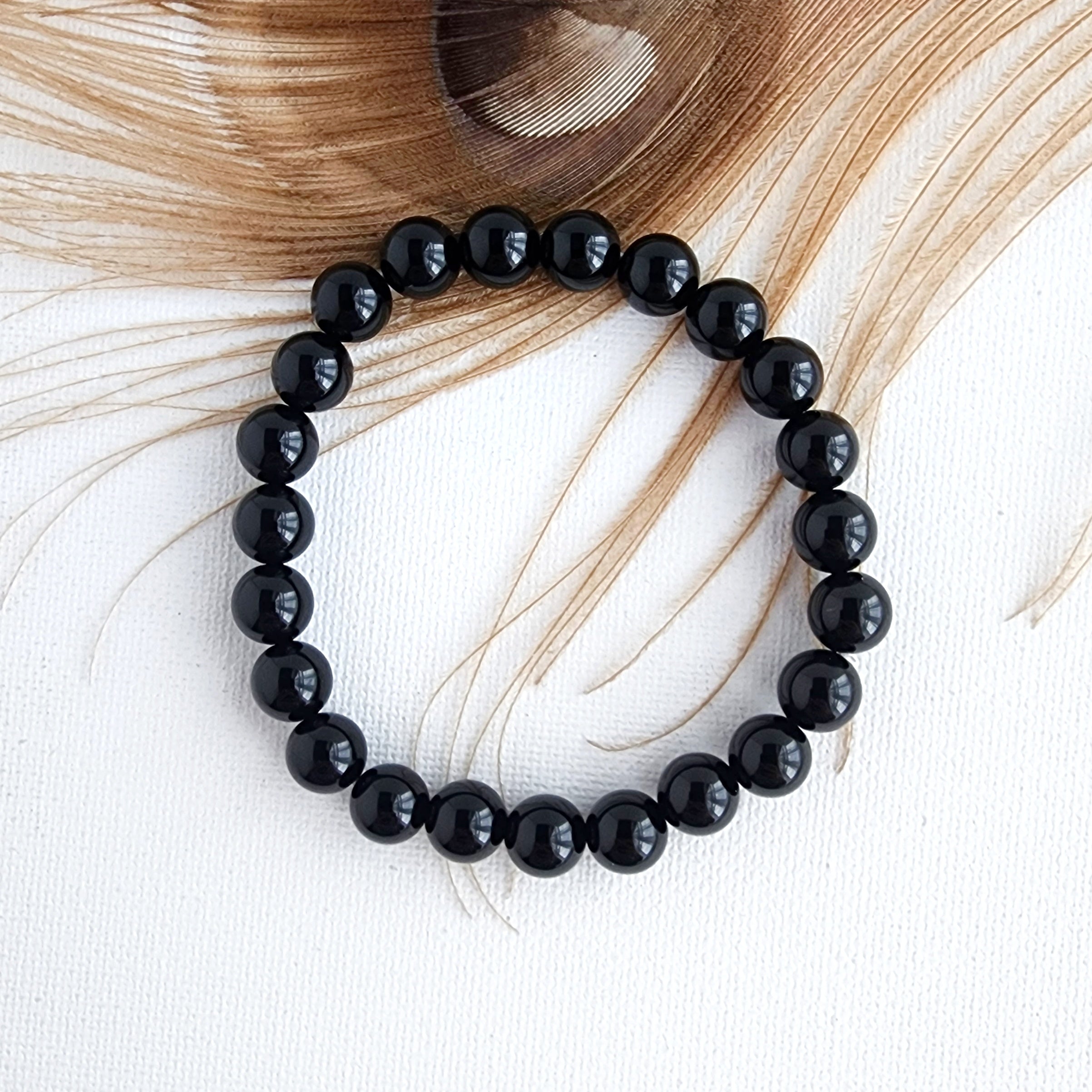 BLACK ONYX healing bracelet 8mm – KrisiaArt LLC