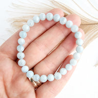 AQUAMARINE healing bracelet 7-8mm