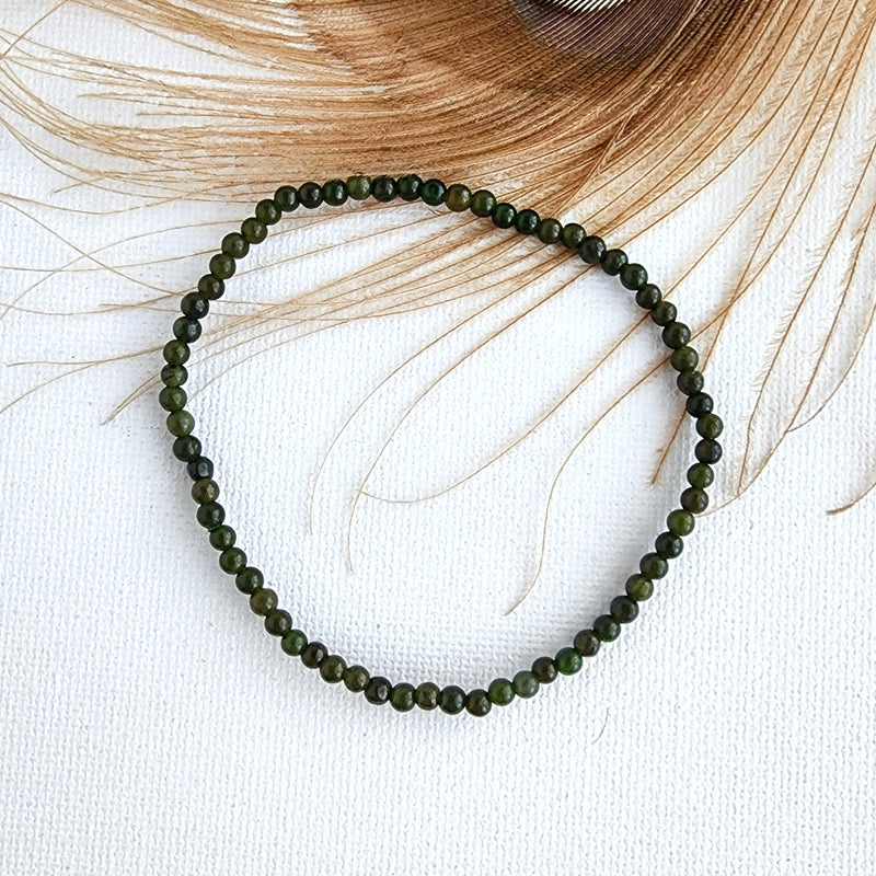 NEPHRITE JADE healing bracelet 3-4mm