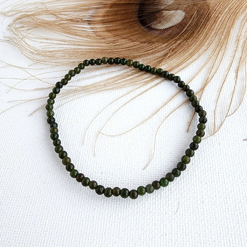 NEPHRITE JADE healing bracelet 3-4mm