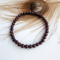 RED GARNET healing bracelet 6mm