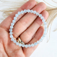 AQUAMARINE healing crystal bracelet 6mm