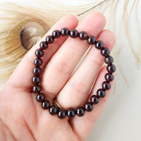 RED GARNET healing bracelet 7mm