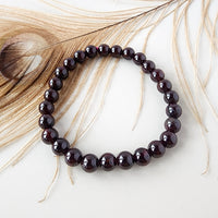 RED GARNET healing bracelet 7mm