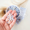 BLUE LACE AGATE crystal chips 1oz - No hole, polished