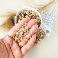 CRAZY LACE AGATE crystal chips 1oz - No hole, polished