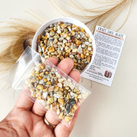 CRAZY LACE AGATE crystal chips 1oz - No hole, polished