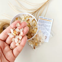 GOLDEN HEALER QUARTZ crystal chips 1oz - No hole, polished