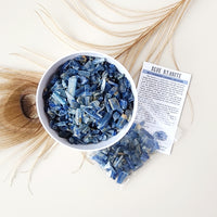 BLUE KYANITE crystal chips 1oz - No hole, polished