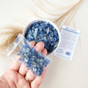 BLUE KYANITE crystal chips 1oz - No hole, polished