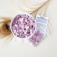KUNZITE crystal chips 1oz - No hole, polished