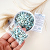 LARIMAR crystal chips 1oz - No hole, polished