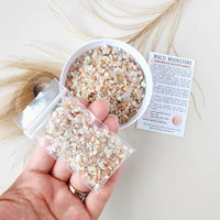 MULTI MOONSTONE crystal chips 1oz - No hole, polished
