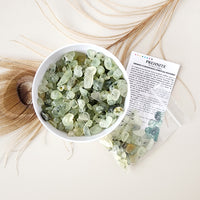 PREHNITE crystal chips 1oz - No hole