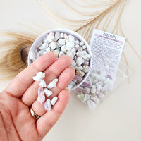 RUBELITE / RED TOURMALINE crystal chips 1oz - No hole