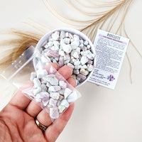 RUBELITE / RED TOURMALINE crystal chips 1oz - No hole