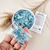 AQUAMARINE crystal chips 1oz - No hole, polished