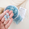 AQUAMARINE crystal chips 1oz - No hole, polished