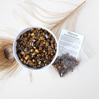 TIGER’S EYE crystal chips 1oz - No hole, polished