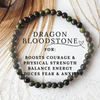 DRAGON BLOODSTONE healing bracelet 4mm