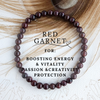 RED GARNET healing bracelet 6mm