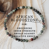 AFRICAN BLOODSTONE healing bracelet 4mm