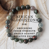 AFRICAN BLOODSTONE healing bracelet 8mm
