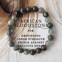 AFRICAN BLOODSTONE healing bracelet 8mm
