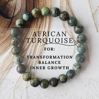 AFRICAN TURQUOISE healing bracelet 8mm