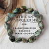 AFRICAN TURQUOISE healing bracelet