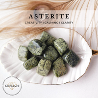 ASTERITE tumbled stone for creativity, calming, clarity