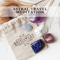 ASTRAL TRAVEL crystals set for deep meditation, spiritual growth, divine communication